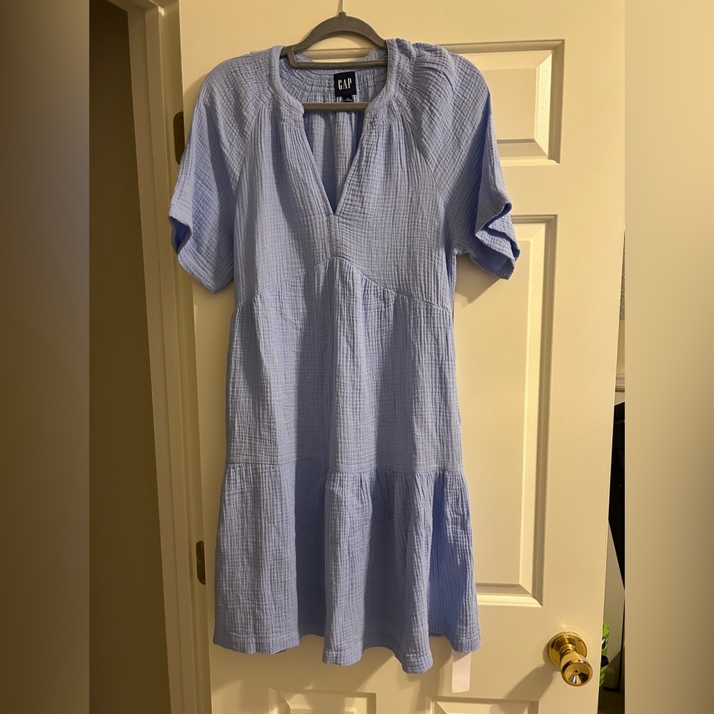 GAP Women's Sky Blue Mini Dress